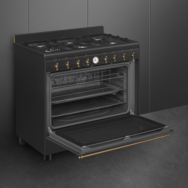 Cocina Smeg CO96GMA9,  Colonial antracit