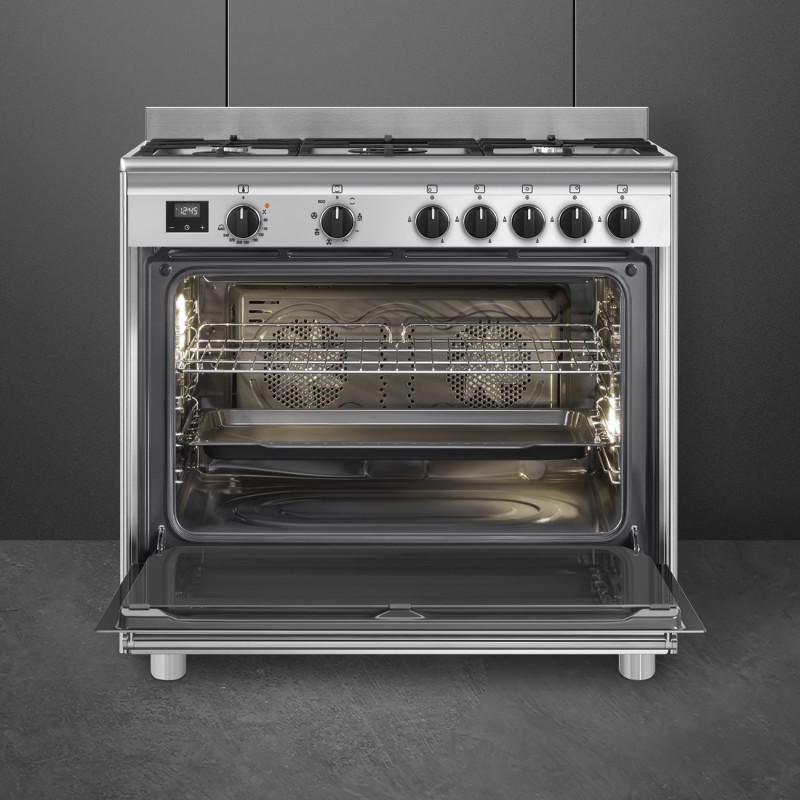 Cocina Smeg BG91X2,  90x60 cm, Concerto,