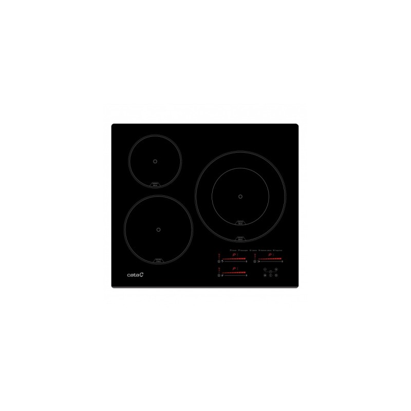 Induccion Cata INSB-6028 BK, 3 zonas de 