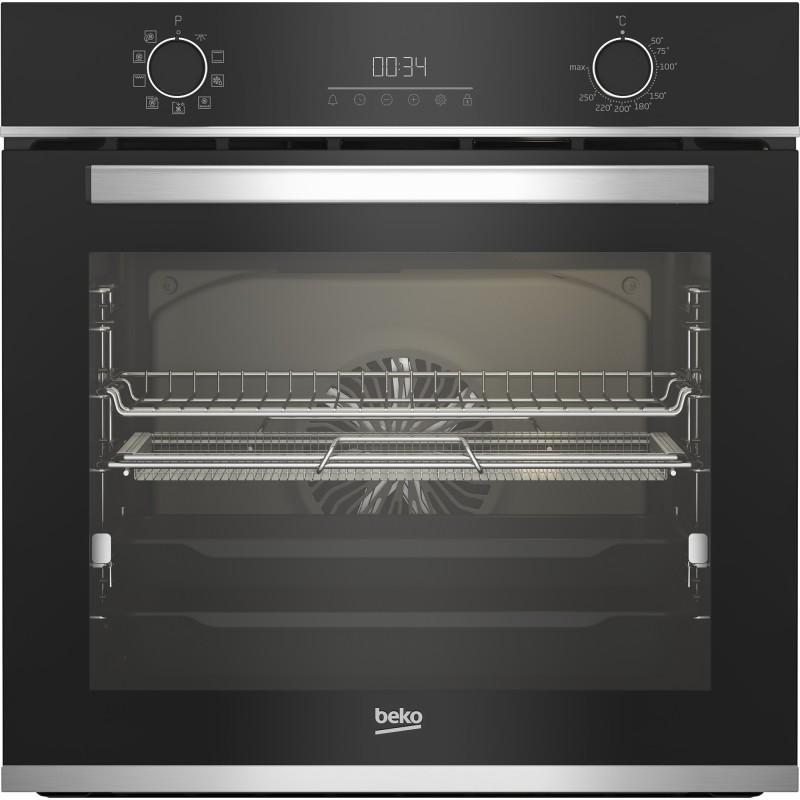 Beko BBIMA13300XS horno 72 L A+ Negro, Acero inoxidable