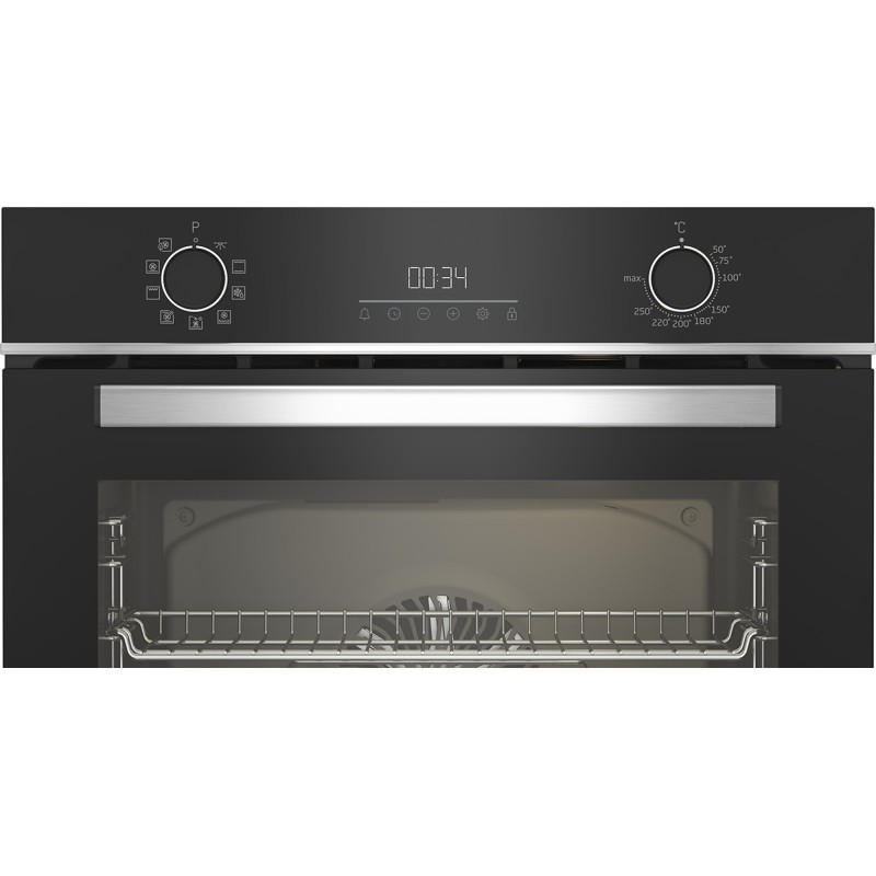 Beko BBIMA13300XS horno 72 L A+ Negro, Acero inoxidable