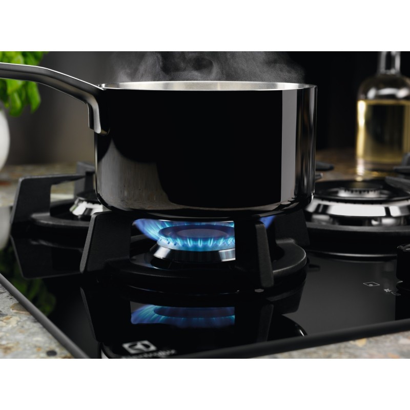 Electrolux EGG64272K hobs Negro Integrado 60 cm Placa Gas on glass 4 zona(s)