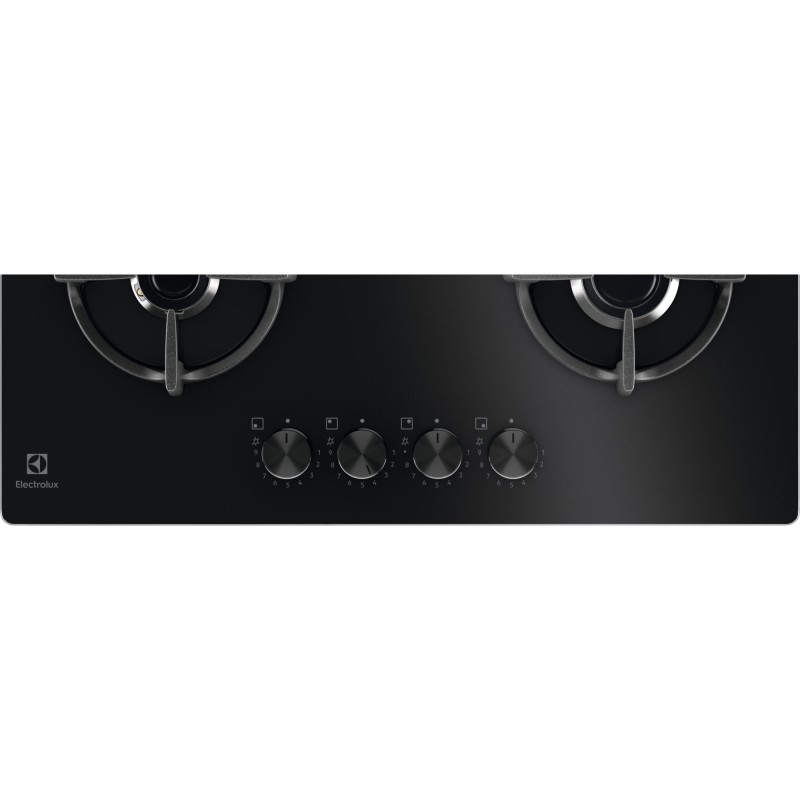 Electrolux EGG64272K hobs Negro Integrado 60 cm Placa Gas on glass 4 zona(s)