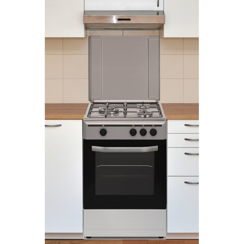 Cocina 3Fgos. (1 Triple) 50x55 Inox G. Natural