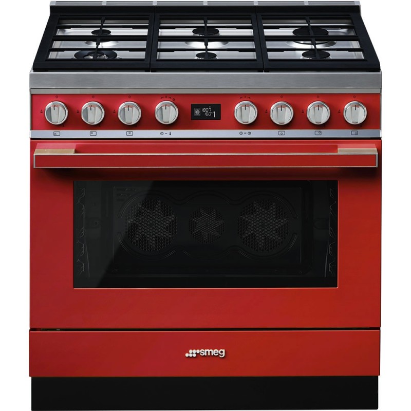 Cocina Smeg CPF9GPR,  Opera, 90x60 cm, c
