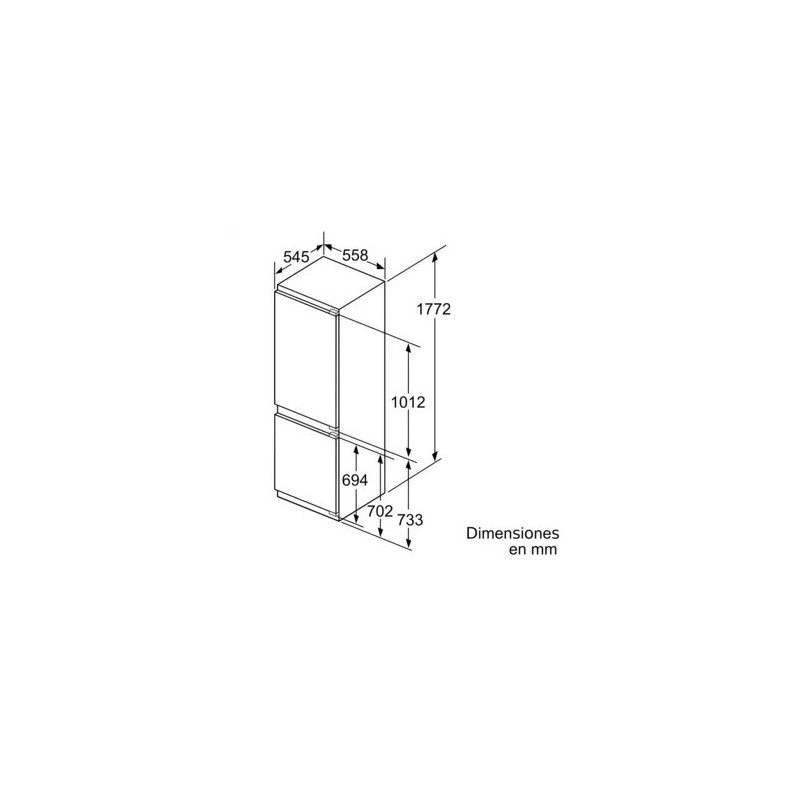 Siemens iQ500 KI86SAFE0 nevera y congelador Integrado 266 L E Blanco