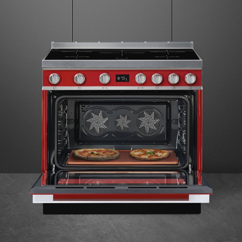 Cocina Smeg CPF9IPR,  Portofino 90 cm, c