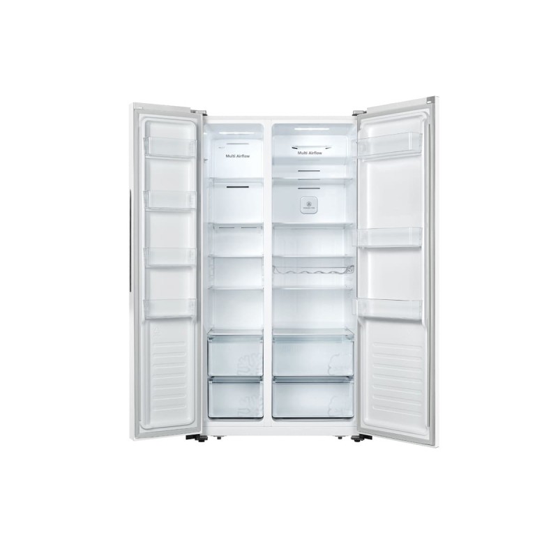 Hisense RS677N4BWE nevera puerta lado a lado Independiente 519 L E Blanco