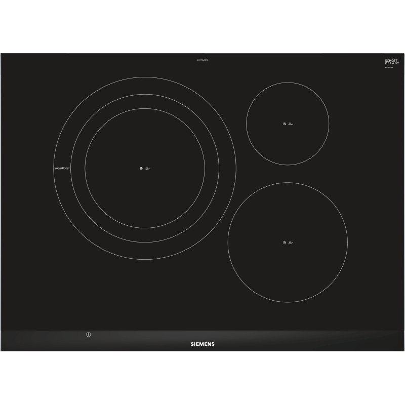 Siemens EH775LDC1E hobs Negro Integrado Con placa de inducción 3 zona(s)