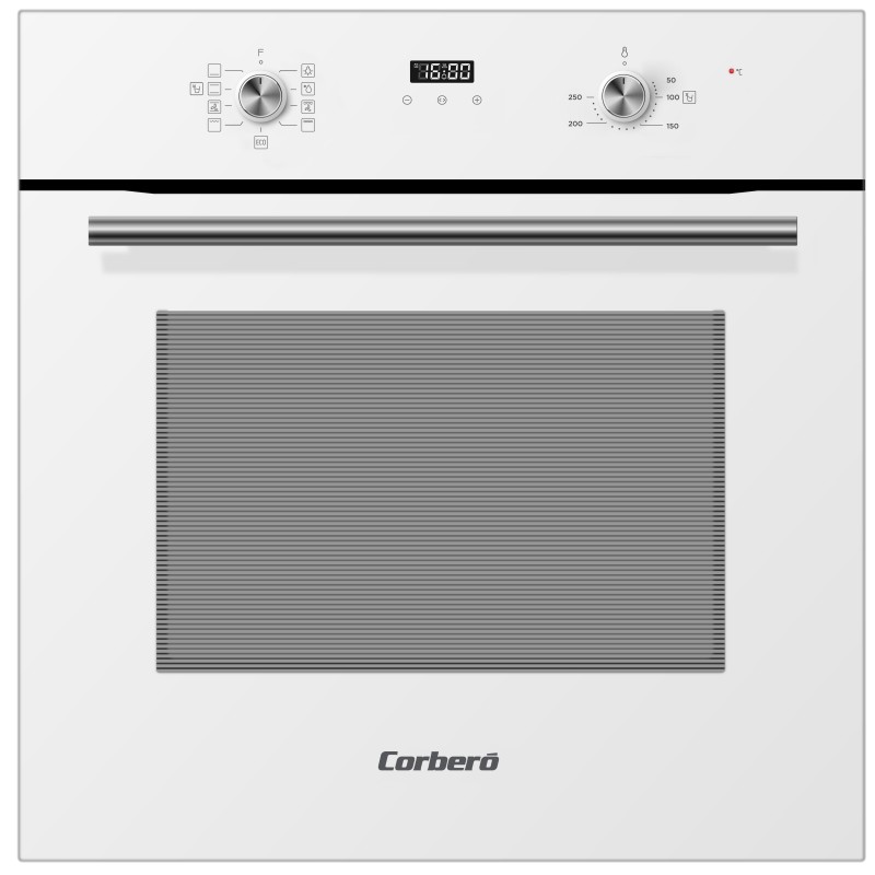 Horno  Corbero CCHMT903W, 70L, Cristal Blanco, Mul