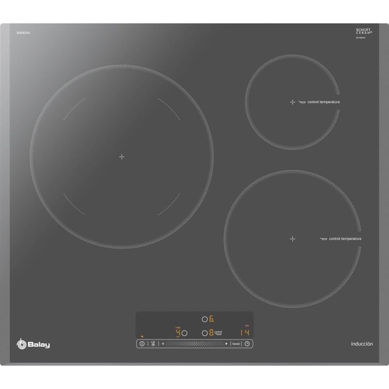 Balay 3EB965AU hobs Titanio Integrado Con placa de inducción 3 zona(s)