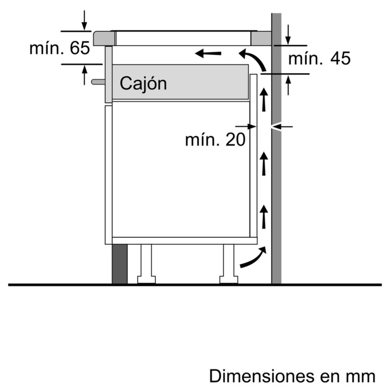 Balay 3EB985LU hobs Negro Integrado 80 cm Con placa de inducción 4 zona(s)