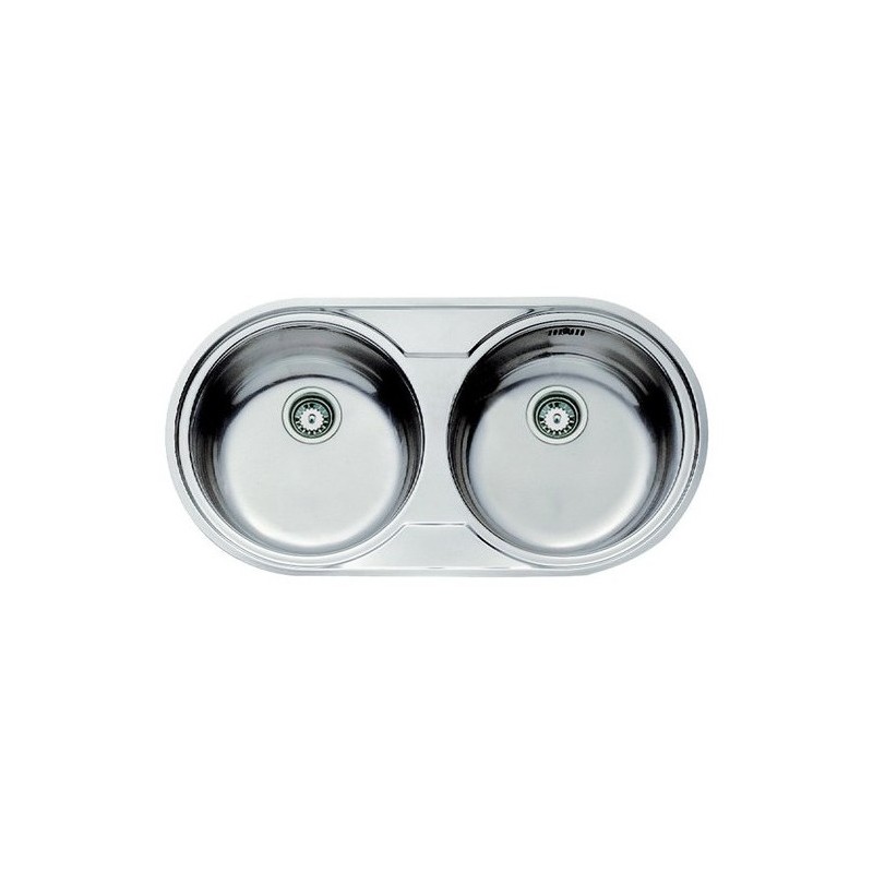 Fregadero Teka DR-80 2C, inox 2 cubetas 
