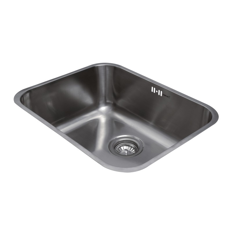 Fregadero inox Cata CB5040, 1 seno, bajo encimeram