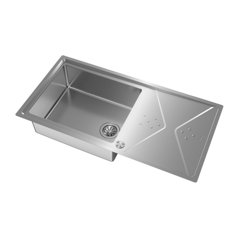 Teka Brooklyn 60 M-XP 1B 1D Plus Lavabo sobre-encimera Rectangular Acero inoxidable