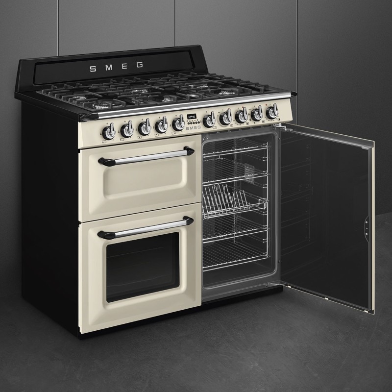 Cocina Smeg TR103P,  Victoria, color cre