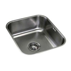 Fregadero inox Cata CB4540, 1 seno, bajo encimera