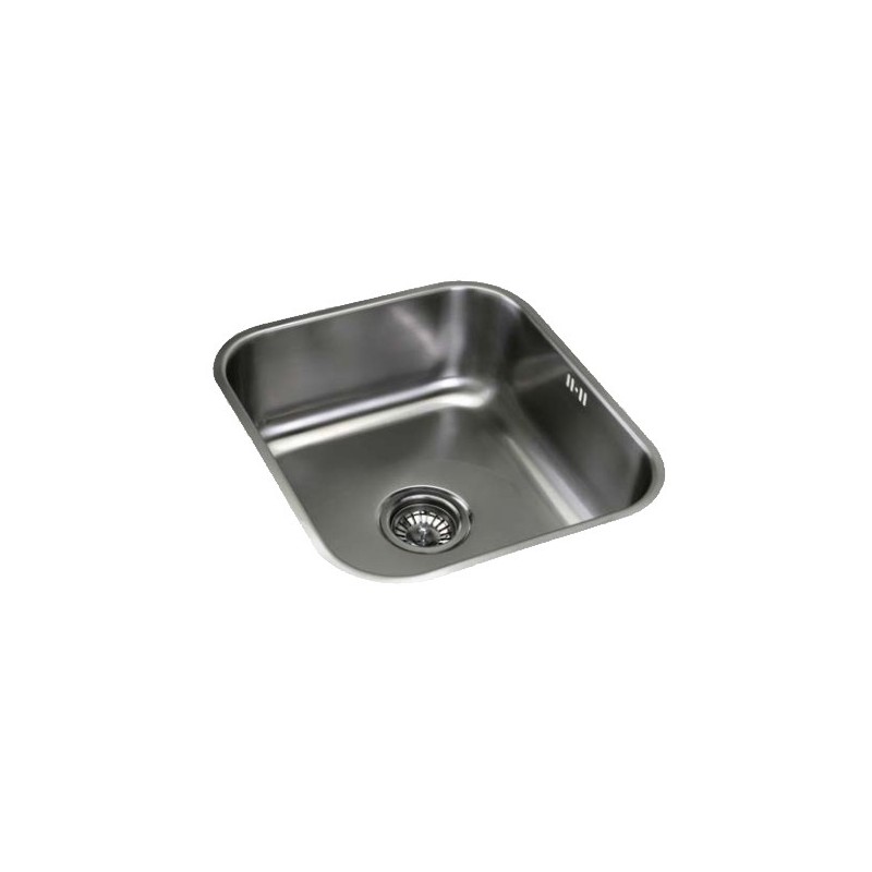 Fregadero inox Cata CB4540, 1 seno, bajo encimera