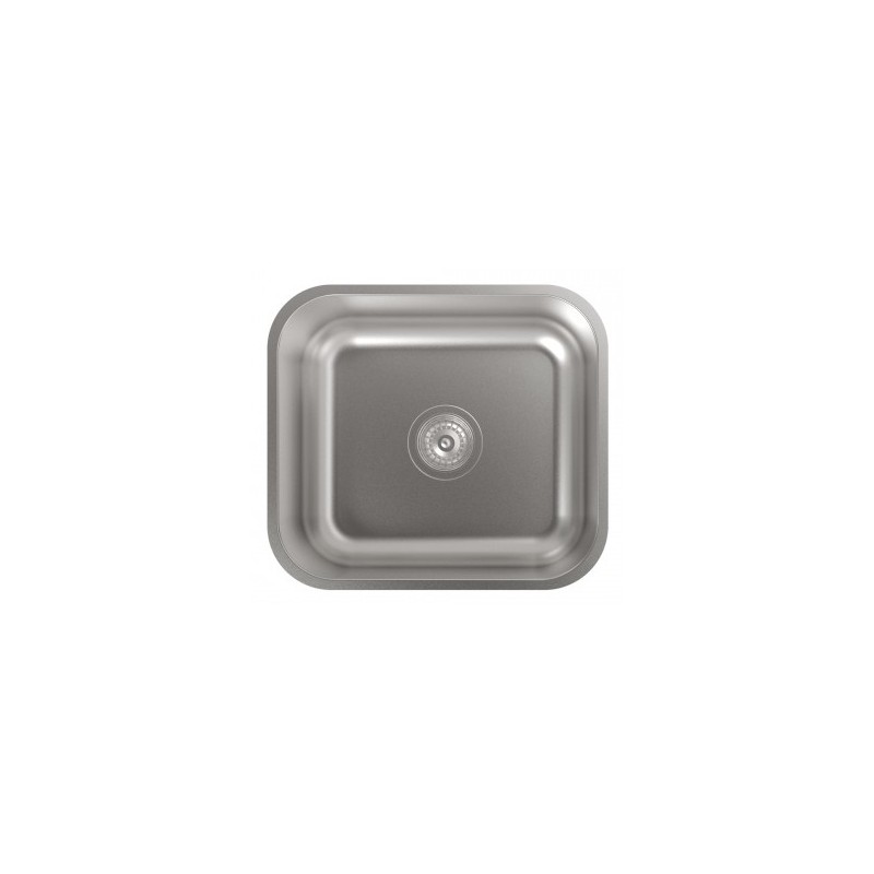 Fregadero inox Cata CB4540, 1 seno, bajo encimera
