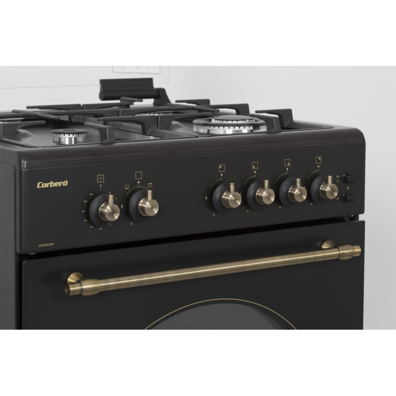 Cocina Corbero CCSF6022NR, Horno de 55 L