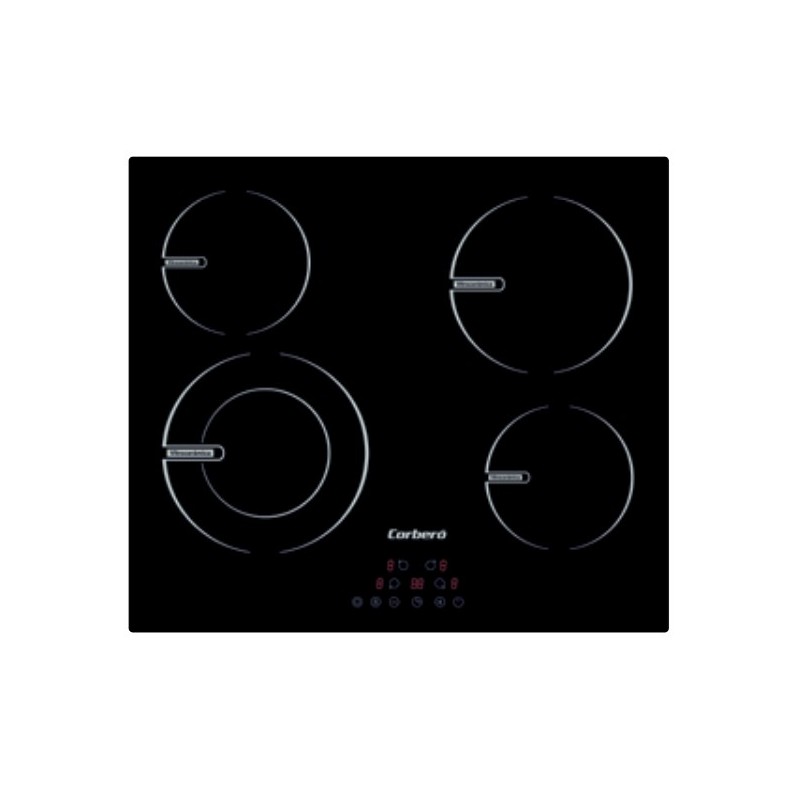 Corbero CCVBR6450 hobs Negro Integrado 59 cm Con placa de inducción 4 zona(s)