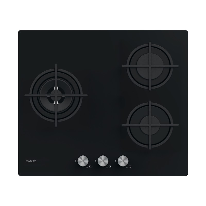 Placa Candy CSG63B4PB, Gas, 60cm, 3 fueg