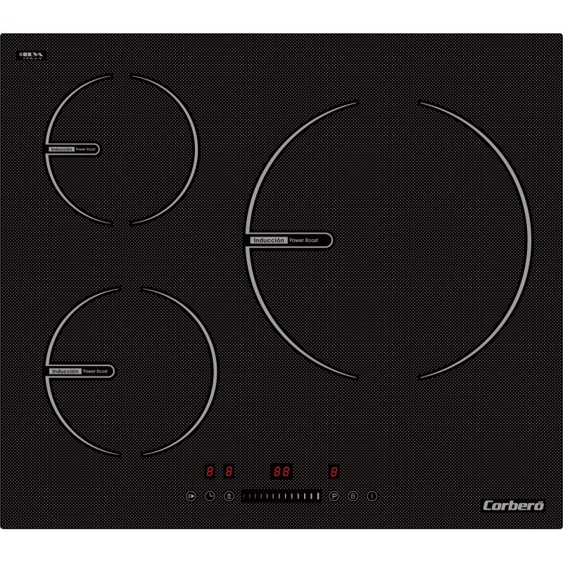 Induccion Corbero CCIG9334, 3 zonas 16, 18 y 30 c