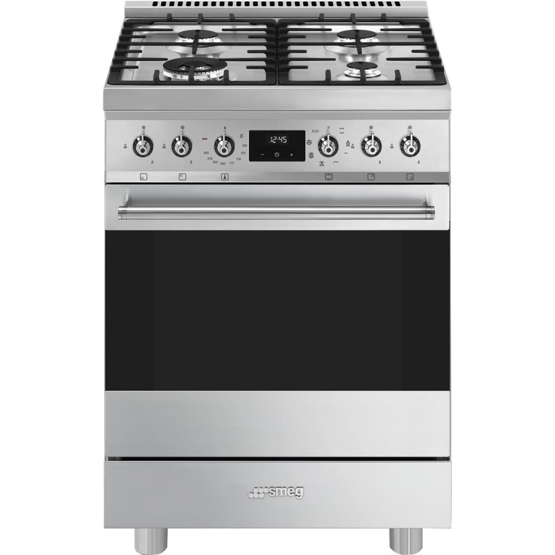Cocina Smeg C6GMX2,  60x60 cm, Acero Ino