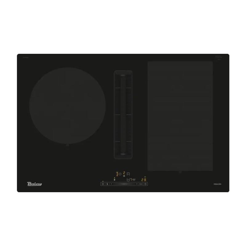 Balay 3EBC989LU hobs Negro Integrado 80 cm Con placa de inducción 3 zona(s)