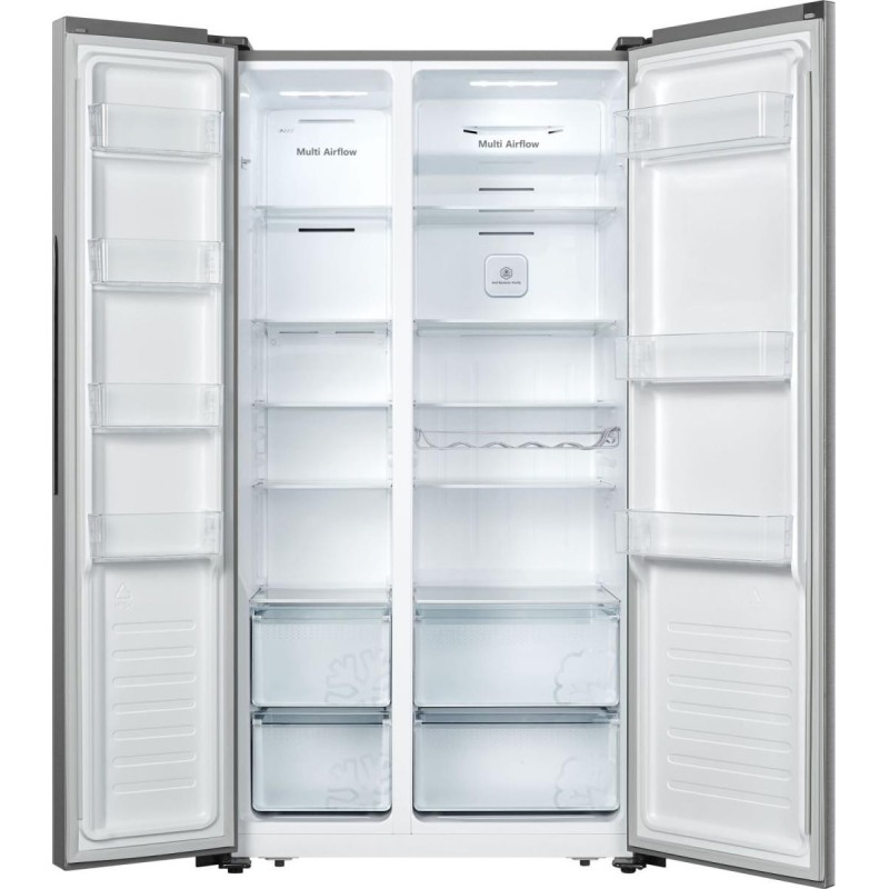 Hisense RS677N4BIE nevera puerta lado a lado Independiente 519 L E Gris