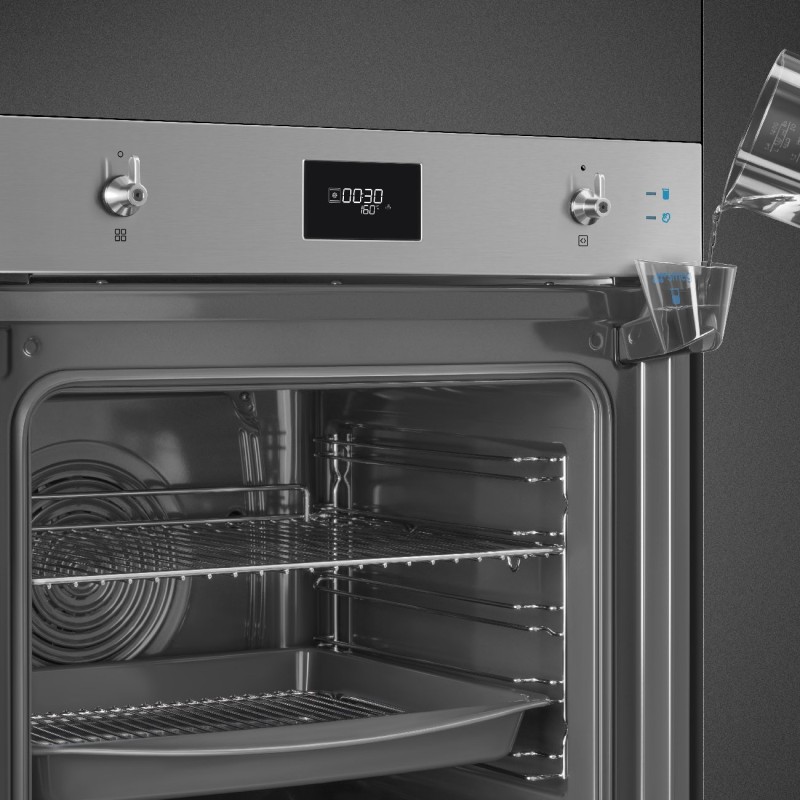 Horno Smeg SO6301S2X, que combina la coc