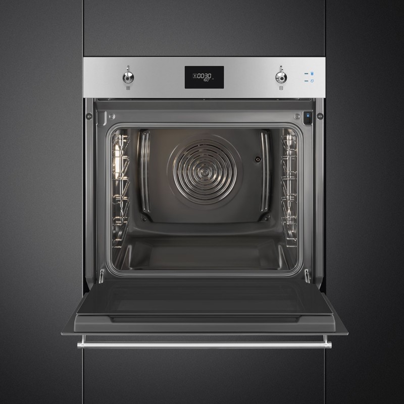 Horno Smeg SO6301S2X, que combina la coc