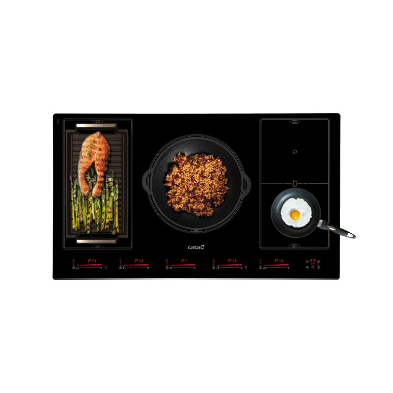 CATA INSB 9012 BK Negro Integrado 90 cm Con placa de inducción 5 zona(s)