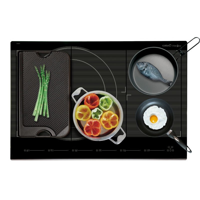 Induccion Cata GIGA 750 BK, 6 zonas de c
