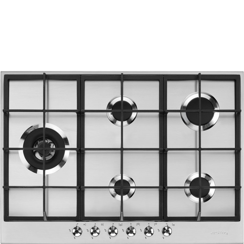 Placa Smeg PX375L,  Gas, Estética Clásic