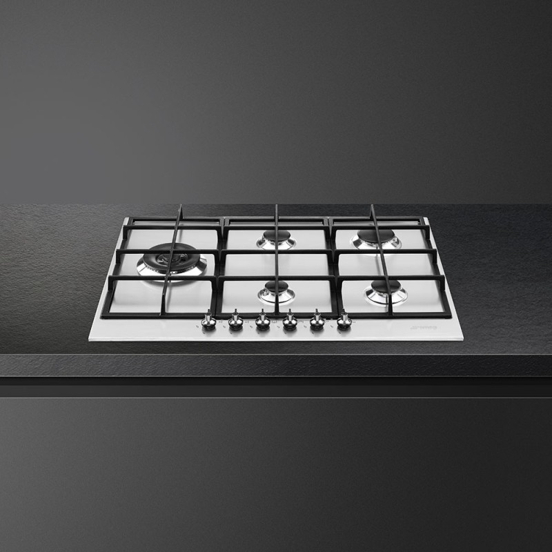 Placa Smeg PX375L,  Gas, Estética Clásic