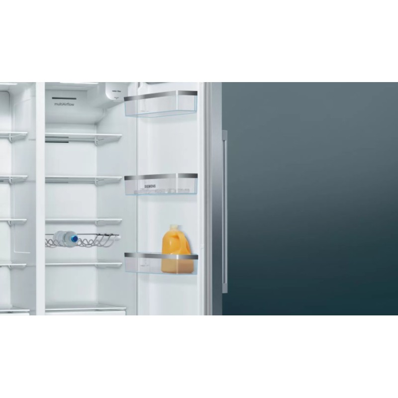 Siemens iQ500 KA93DAIEP nevera puerta lado a lado Independiente 562 L E Acero inoxidable