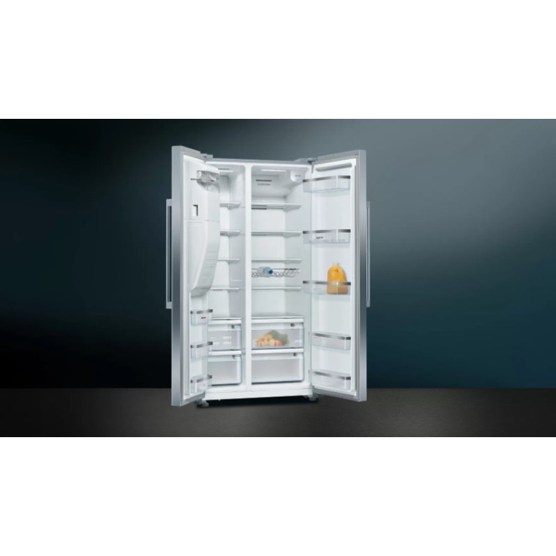 Siemens iQ500 KA93DAIEP nevera puerta lado a lado Independiente 562 L E Acero inoxidable