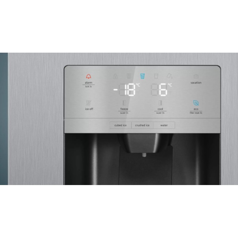 Siemens iQ500 KA93DAIEP nevera puerta lado a lado Independiente 562 L E Acero inoxidable