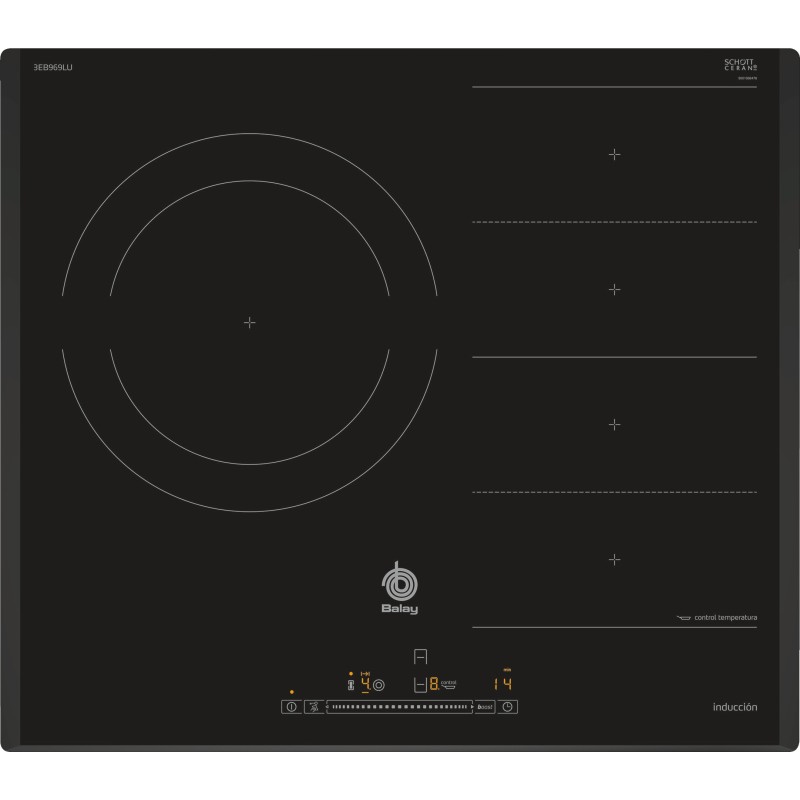 Balay 3EB969LU hobs Negro Integrado Con placa de inducción 2 zona(s)