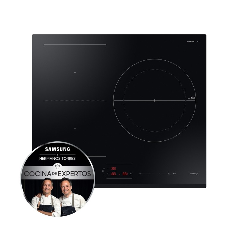 Induccion Samsung NZ63B5046GKU1,  3 fuegos Flex Du