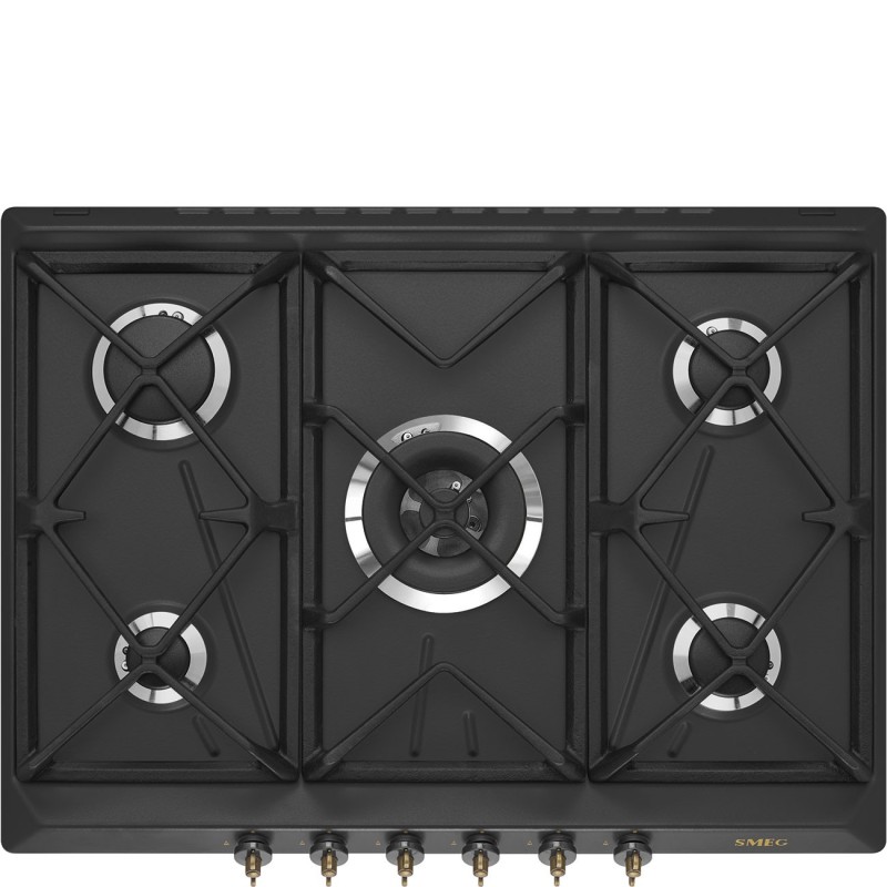 Placa Smeg SRV876AOGH,  de Gas Colonial,