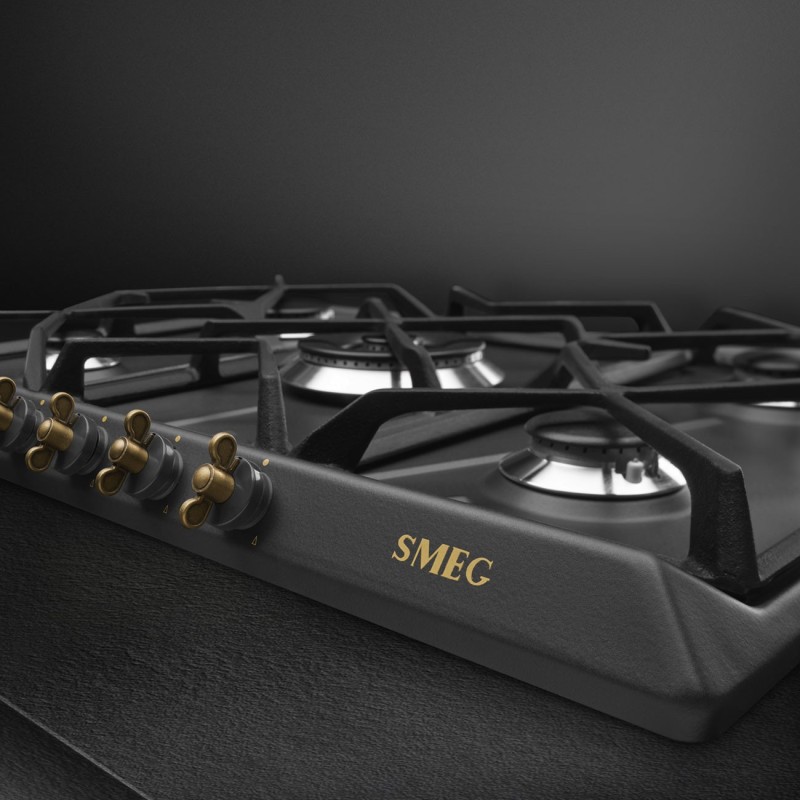 Placa Smeg SRV876AOGH,  de Gas Colonial,