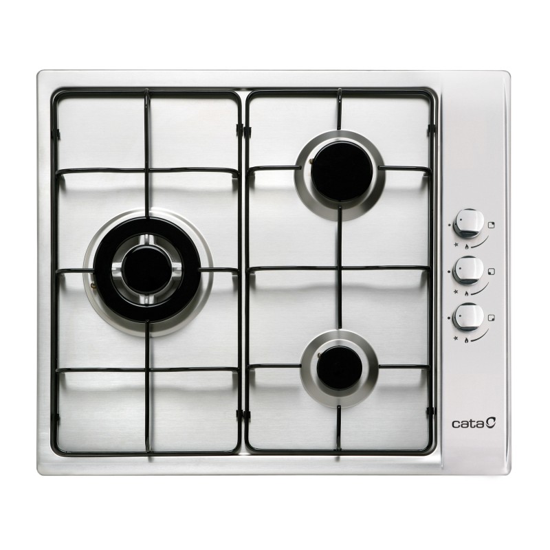 Placa Cata GIB-6021 X, 3 quemadores de g