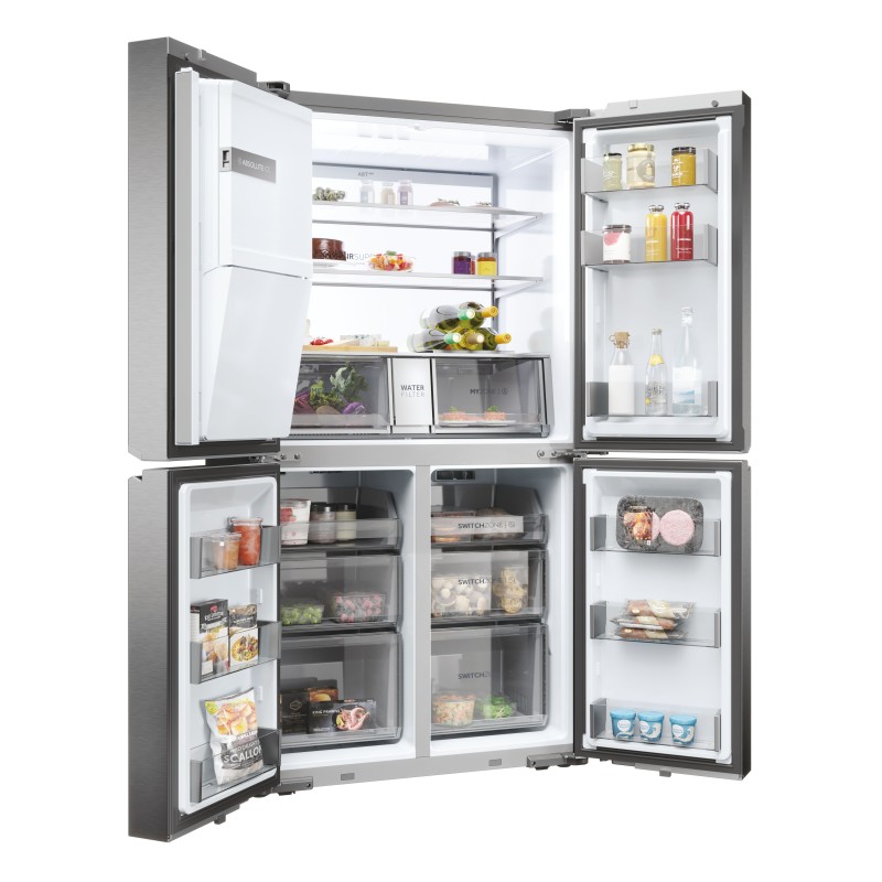 Americano   Haier HCR7918EIMP,  4 PUERTAS, Platinu