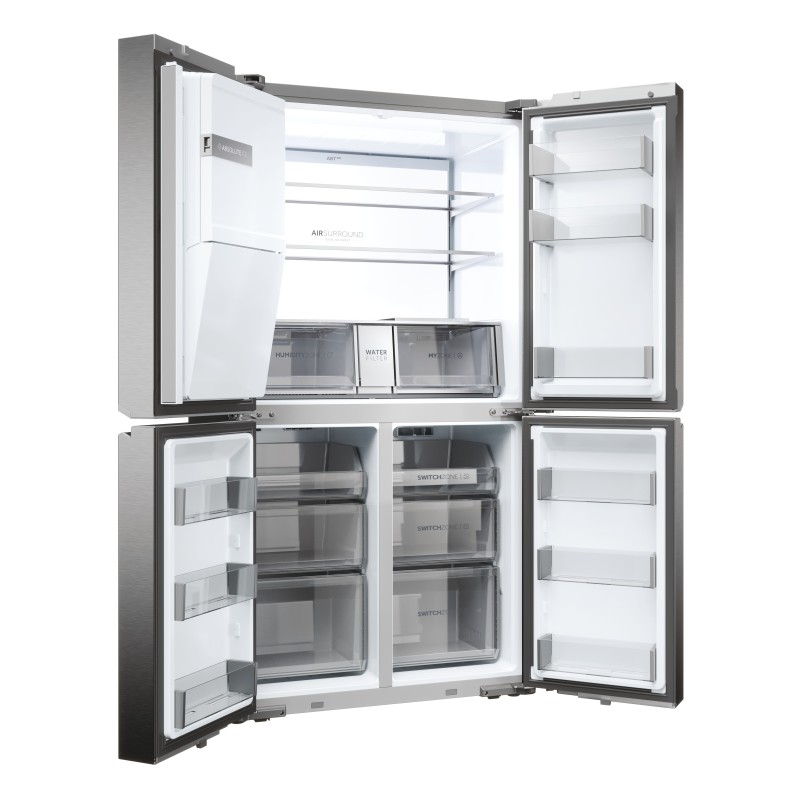 Americano   Haier HCR7918EIMP,  4 PUERTAS, Platinu