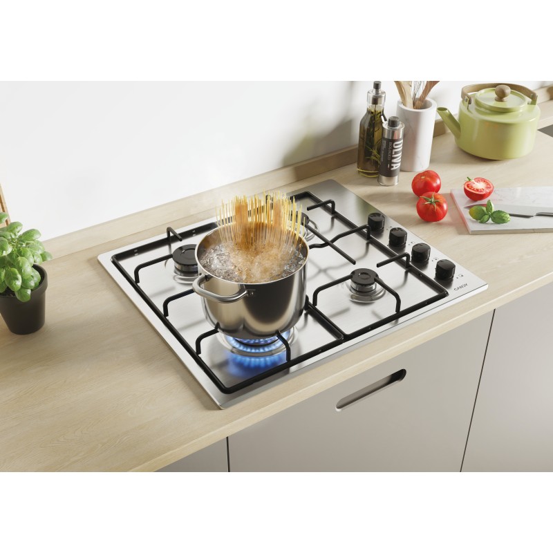 Placa Candy CHW6LBX4U2, Gas, 60cm, 4 fue