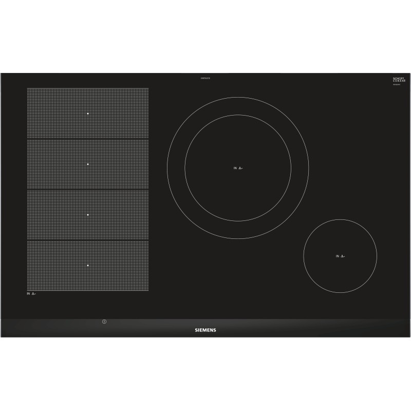 Siemens EX875LEC1E hobs Negro, Acero inoxidable Integrado Con placa de inducción 4 zona(s)