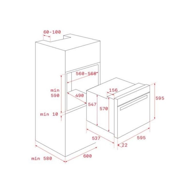 Horno Teka HBE 435 ME INOX, Hydroclean, 