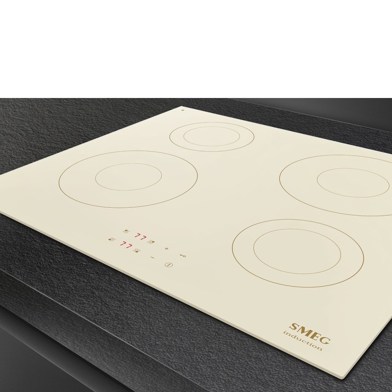 Induccion Smeg SI2641DP,  color Crema, 4